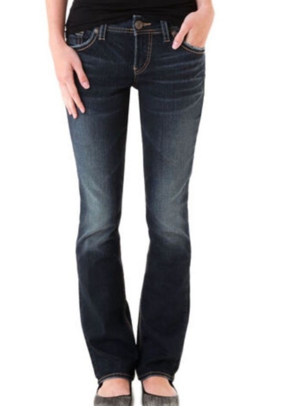 Silver Jeans 28 Suki Mid Baby Boot Sz 28 x 31" Inseam